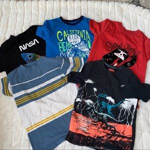 Bundle of Five Boys Play Shirts